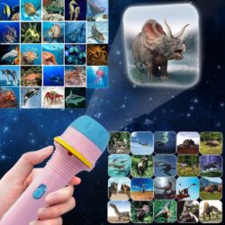 Projecteur de livre d'histoires de lampe de poche pour enfants avec kaléidoscope - Jouet éducatif précoce