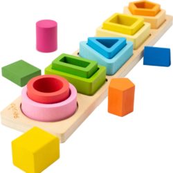 Jouets d'empilage et de tri en bois pour bébés et tout-petits